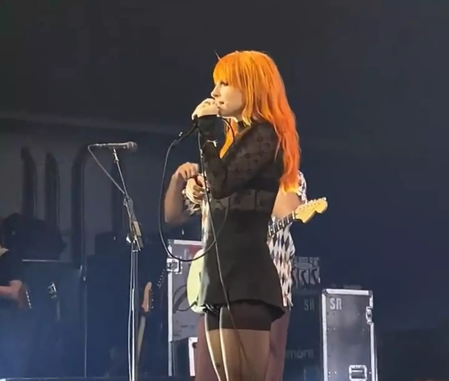 Paramore's Hayley Williams stopped a performance to break up a fight.