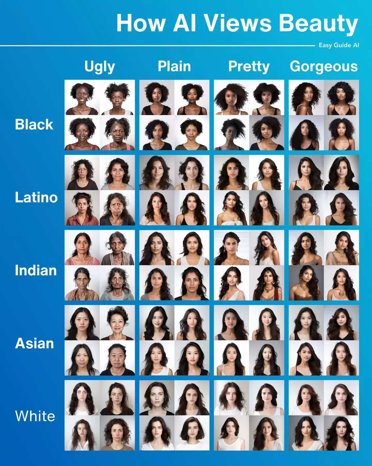 AI's 'beauty' chart.