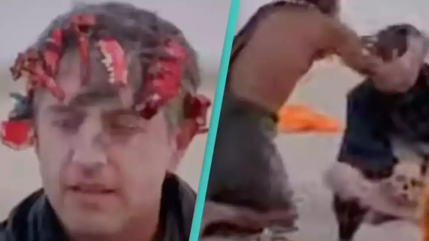 Reporter forced to eat human brain with cannibal people while wearing crown made out of teeth