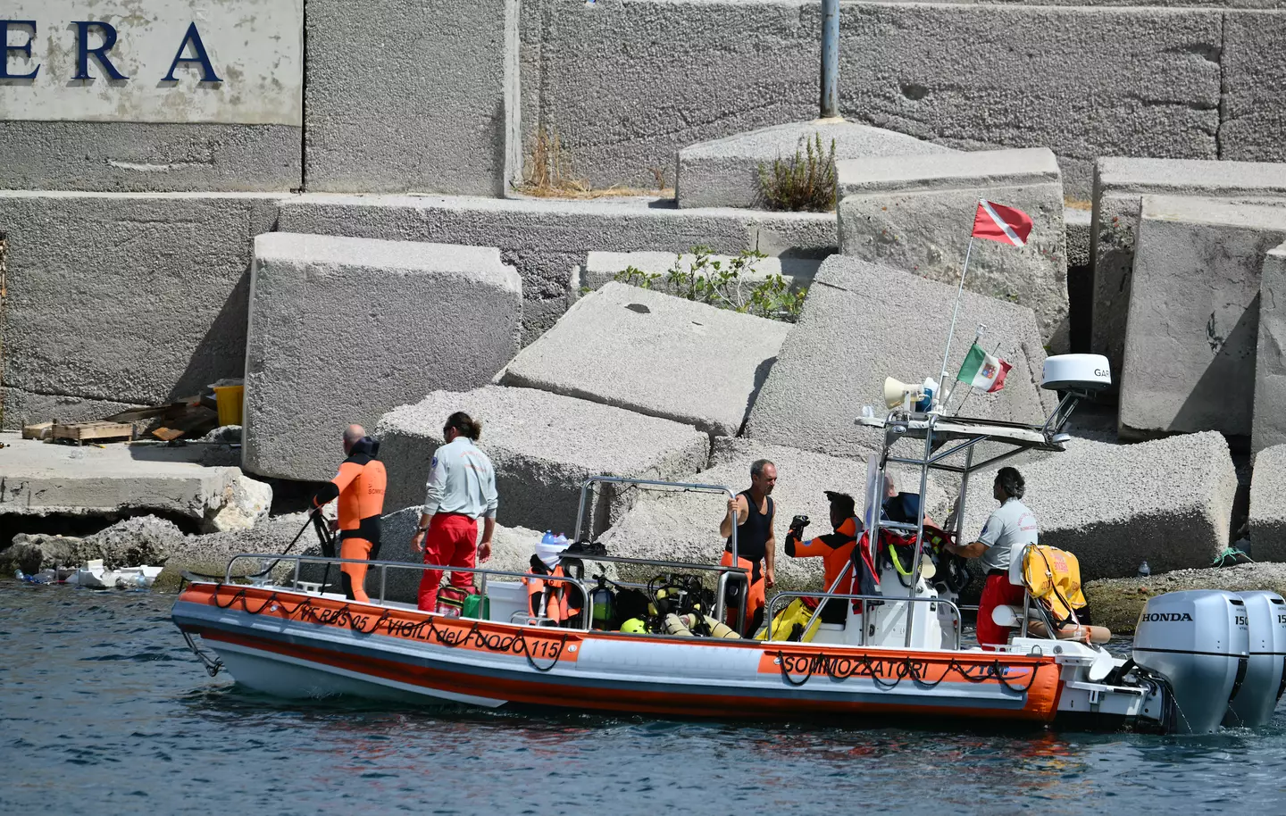 Six people currently remain missing (Alberto PIZZOLI / AFP) (Photo by ALBERTO PIZZOLI/AFP via Getty Images)