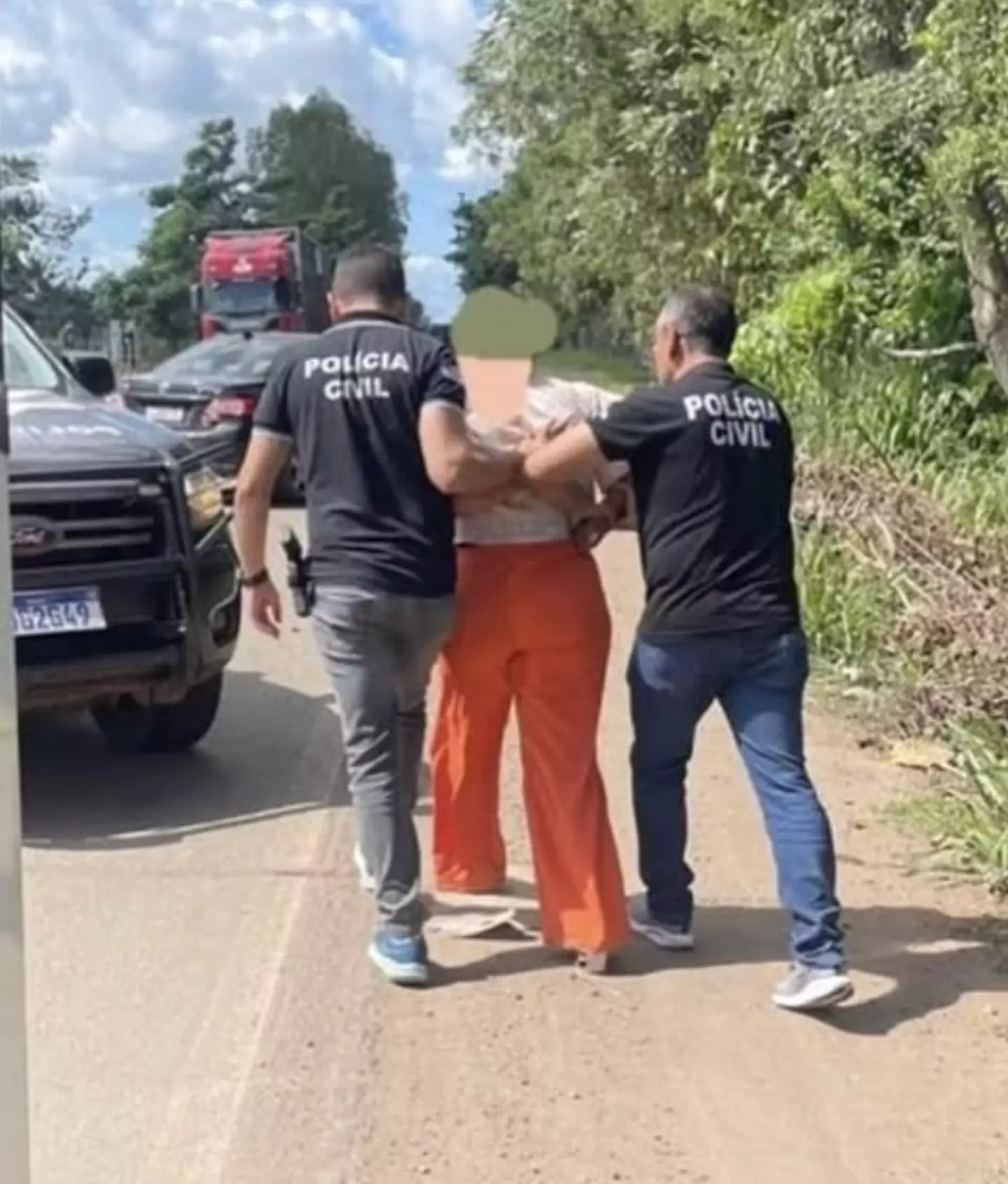 Her arrest (Polícia Civil do Maranhão/Instagram)