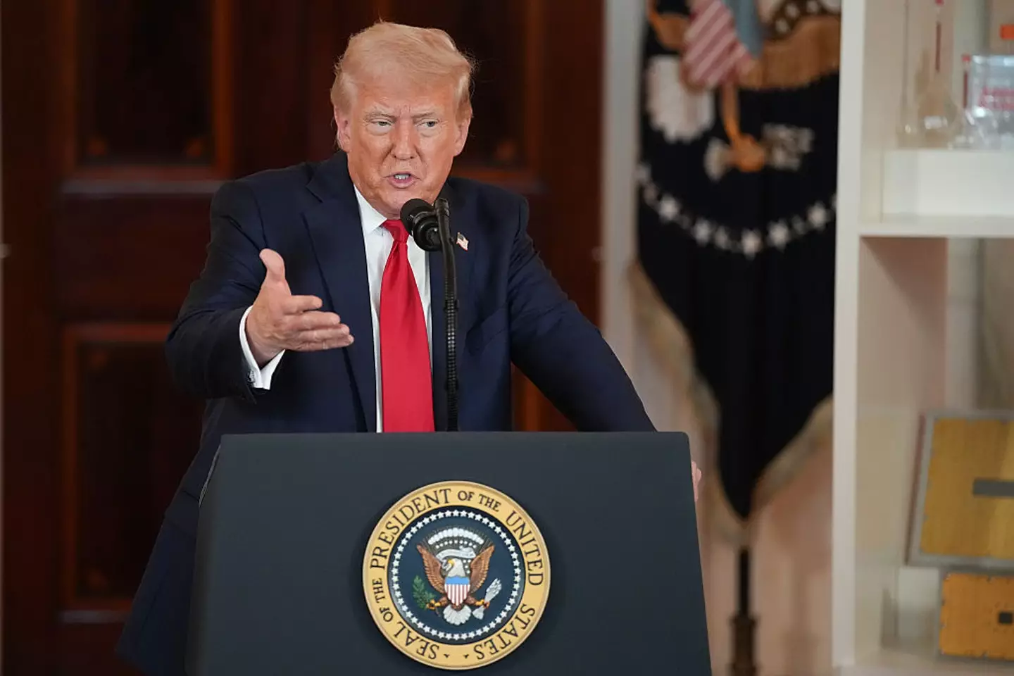 Trump has filed a lawsuit against the station (Andrew Harnik/Getty Images)