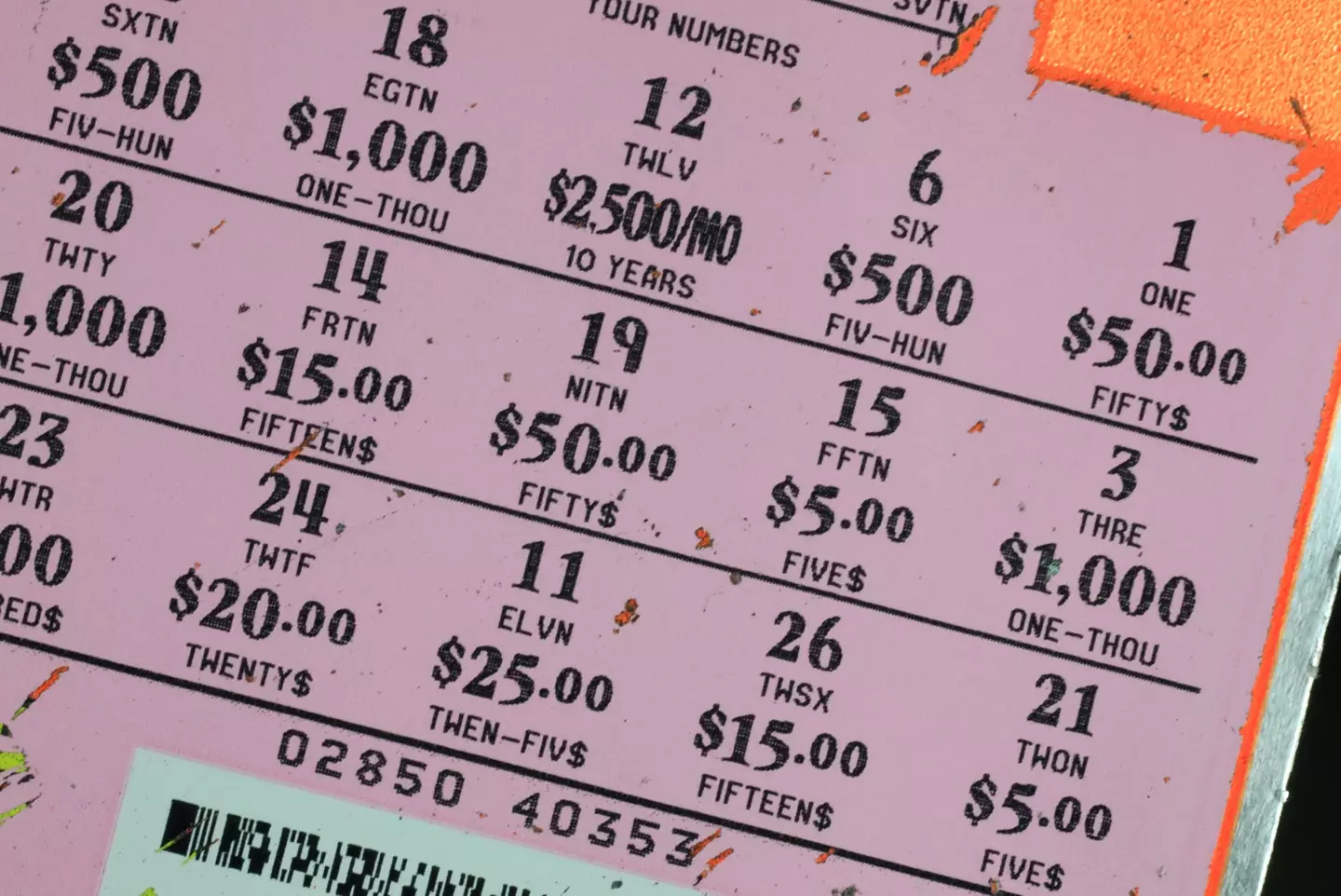 Joan won $10 million off a $50 scratchcard in 2010
