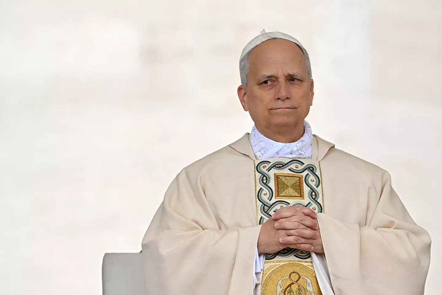 Pope Leo's inaugural mass is being held on Sunday, May 18 (ALBERTO PIZZOLI/AFP via Getty Images)