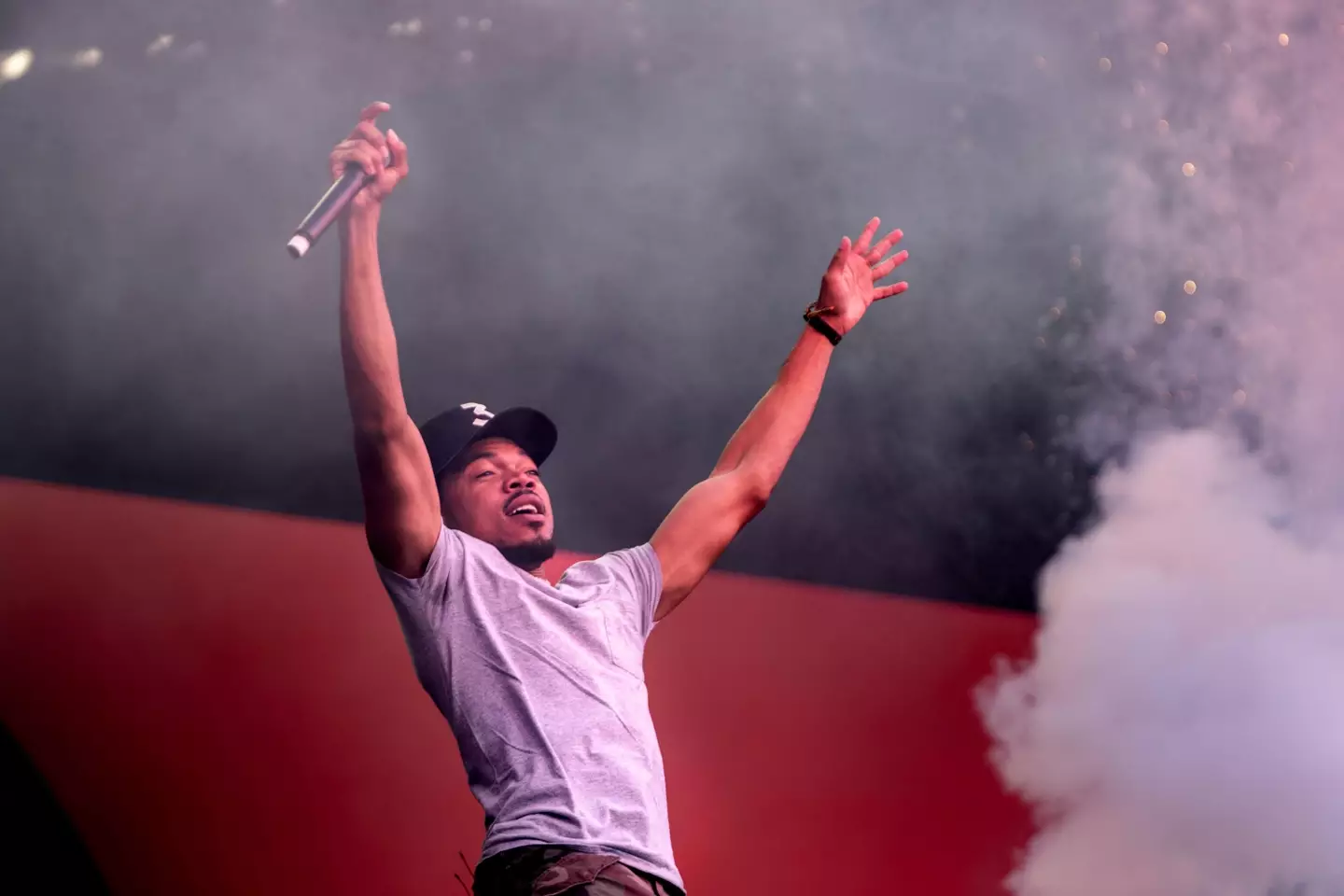 Chance The Rapper bumped into Martin Short on a plane.