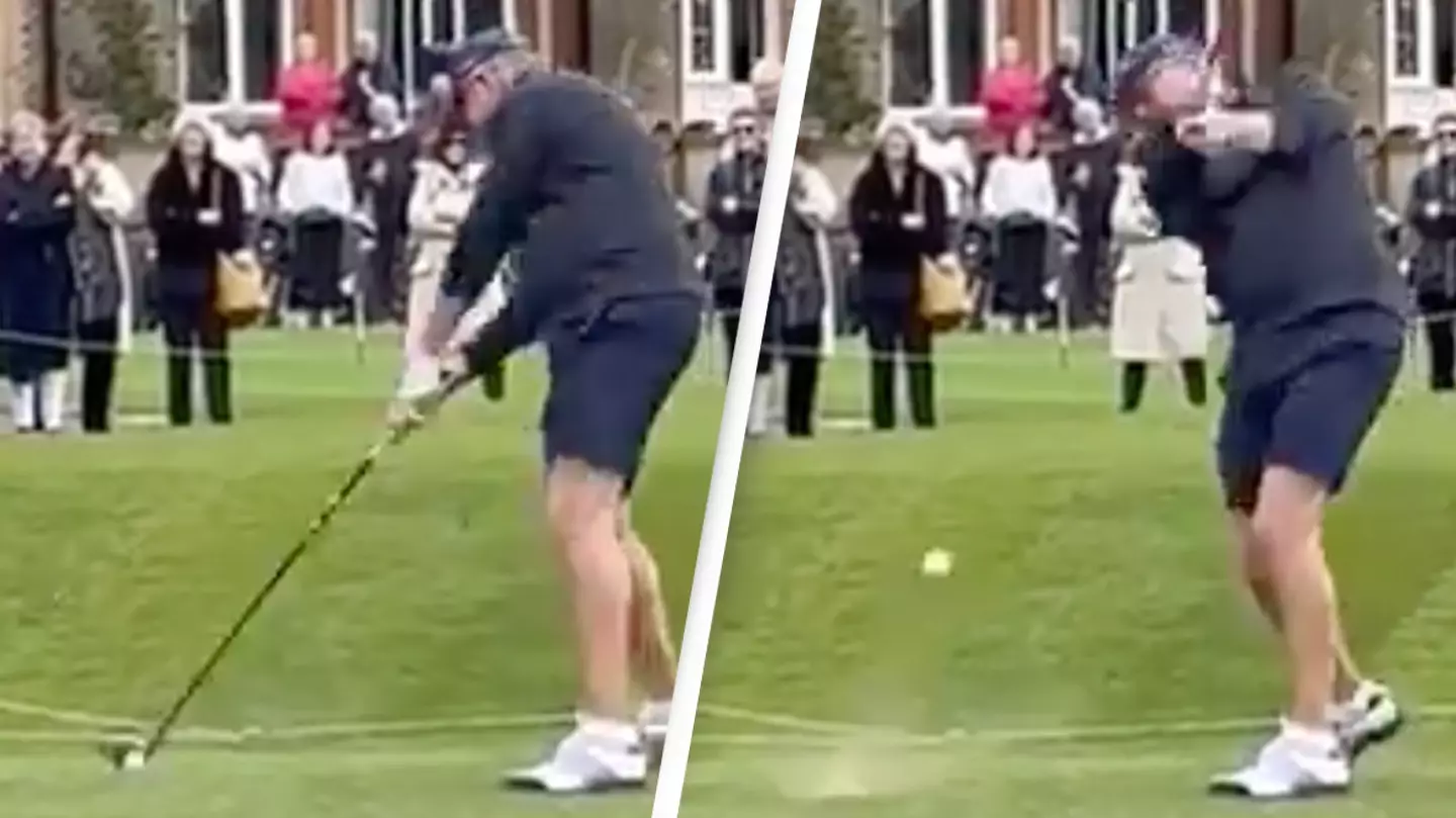 Golfer goes viral after first tee shot as new golf club captain ends in disaster