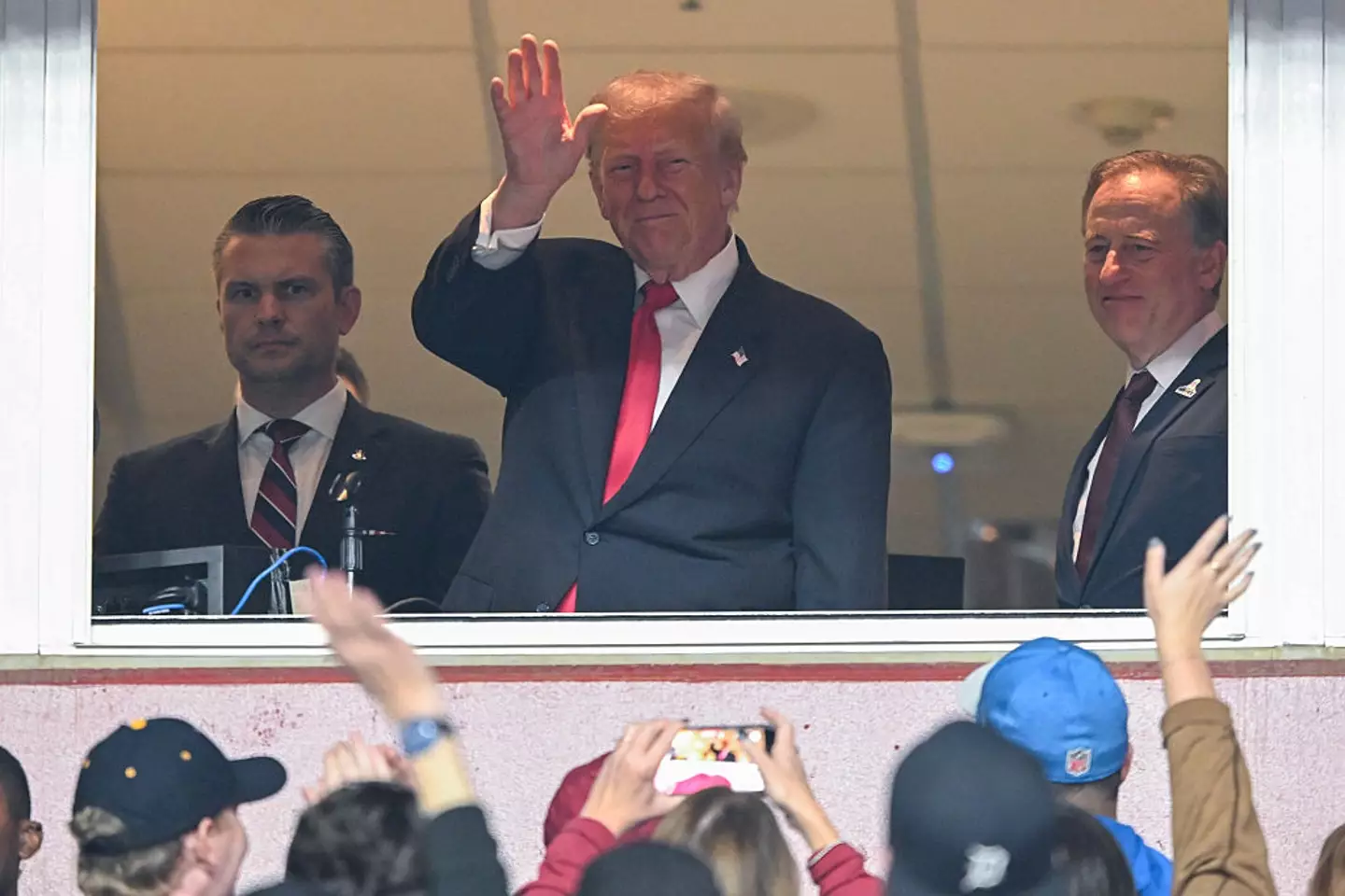 President Trump attended the game at Northwest Stadium (John McDonnell/Getty Images)