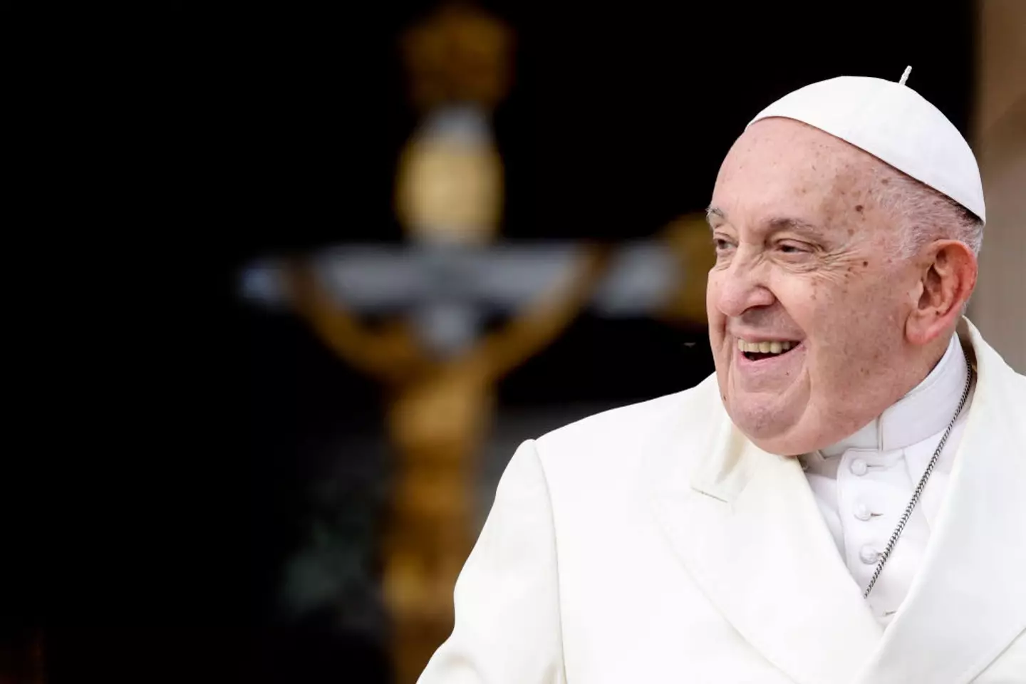 The Pope's body is on display (Alessandra Benedetti - Corbis/Corbis via Getty Images)