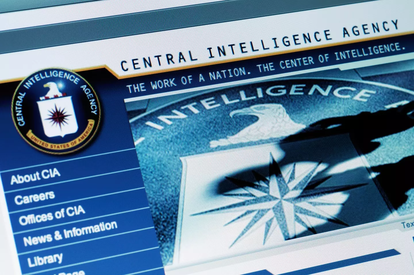 CIA website (Alamy)