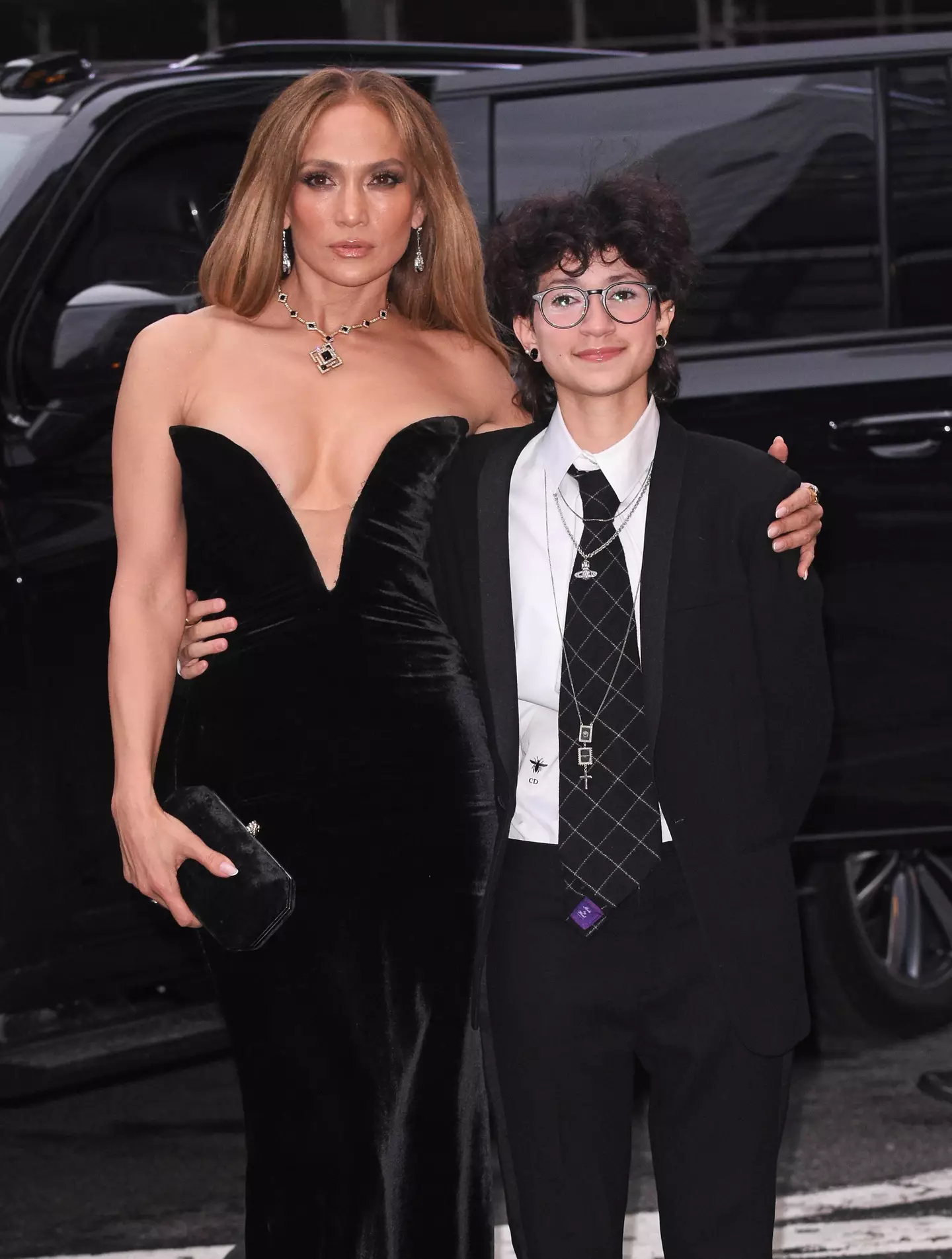 Jennifer Lopez with Emme (Patricia Schlein/Star Max/GC Images)