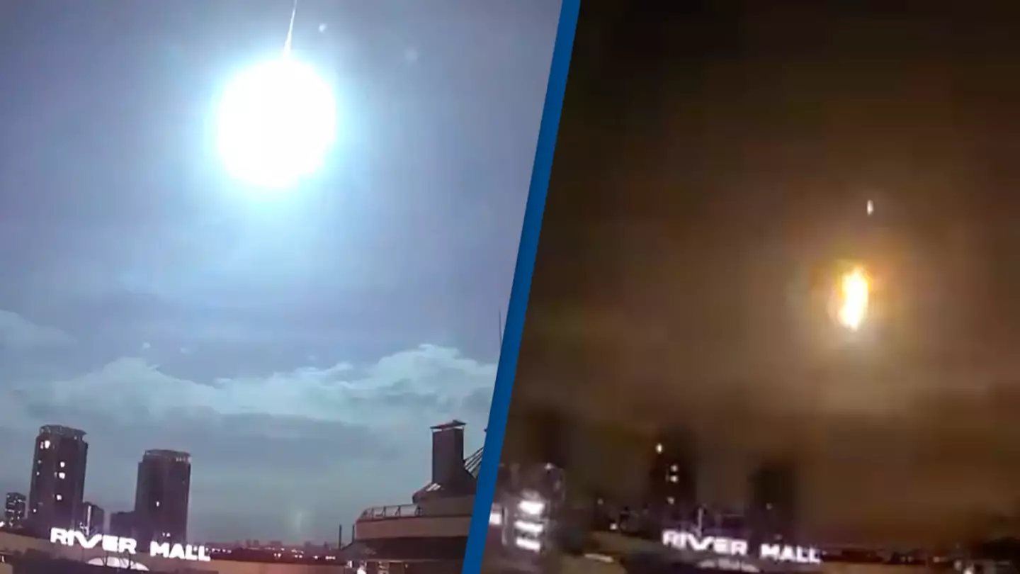 Weird flash appears over Kyiv and no one knows what it is