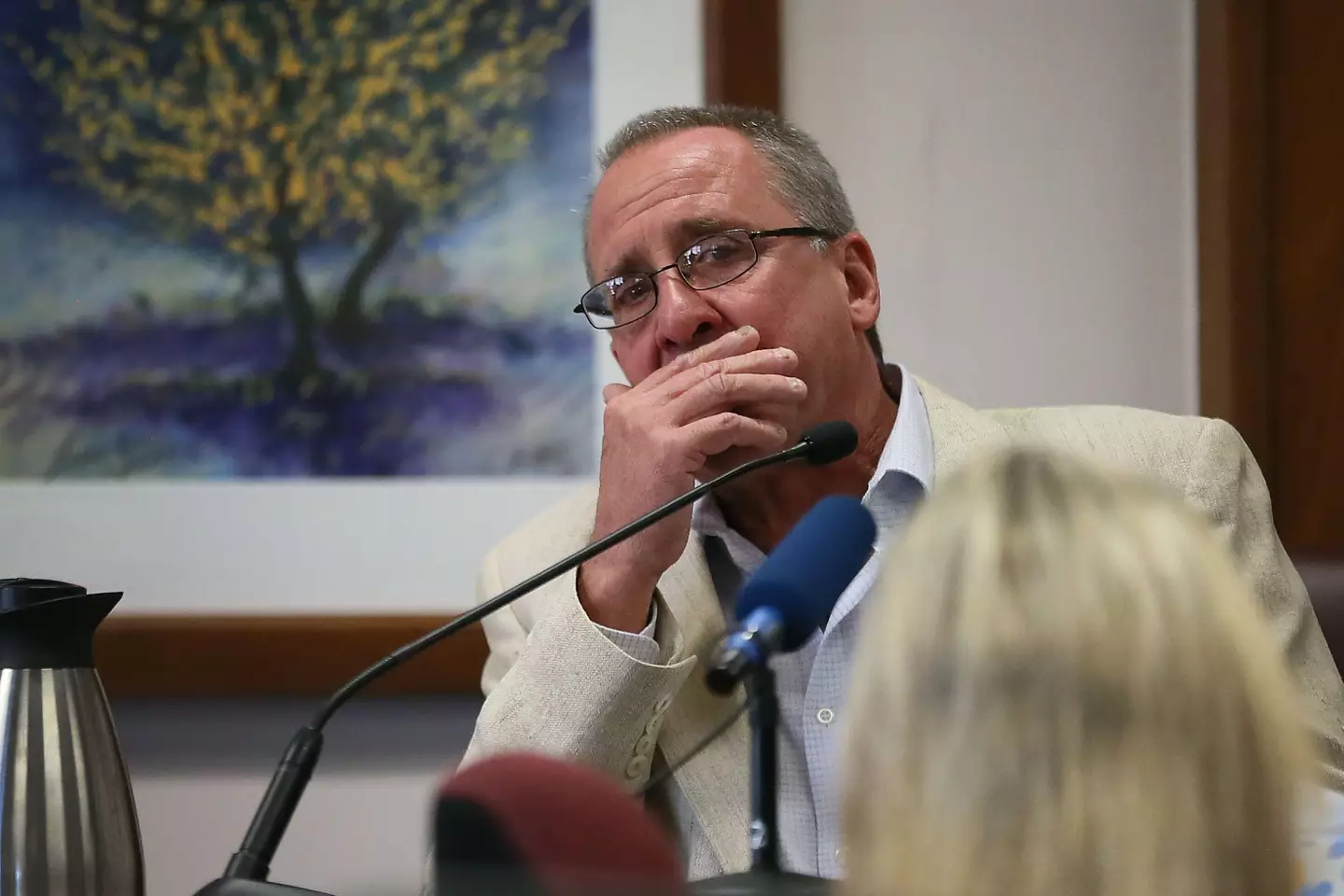 Neil Heslin, who lost his child Jesse Lewis in the Sandy Hook shooting, testified against conspiracy theorist Alex Jones. Credit:Pool/Bob Daemmrich Photography / Alamy Stock Photo.