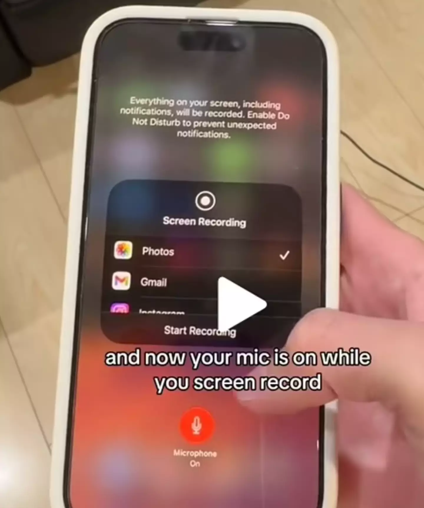 The ex apple employee offered tips to iphone users. Credit:Tiktok/hitomidocameraroll