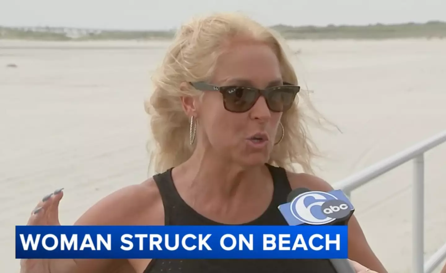 Beachgoer Rose Simone witnessed the ordeal on Wednesday (6abc Philadelphia)