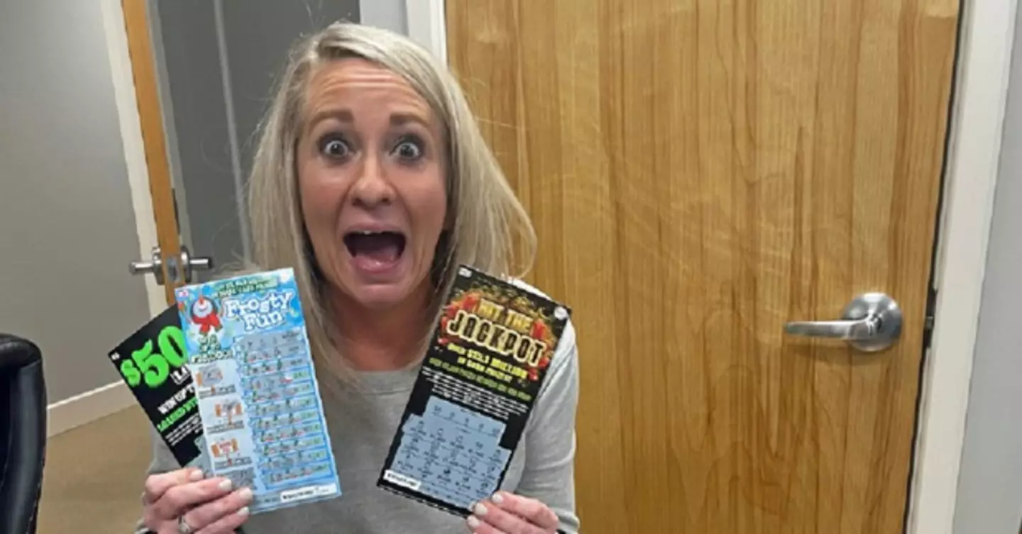 One very lucky woman in Kentucky won $175,000 from scratch cards she won playing white elephant.
