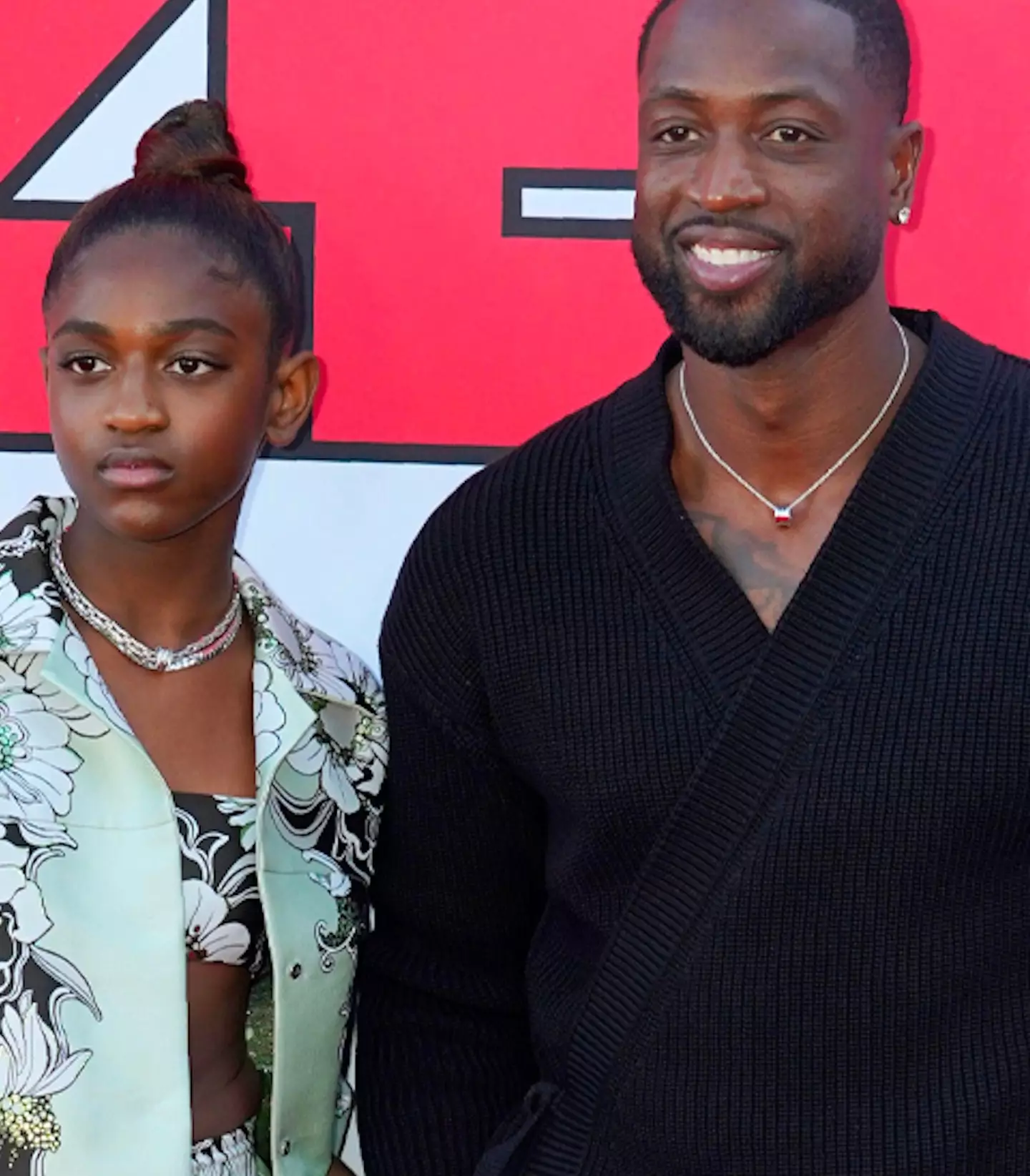 Dwayne Wade and Zaya.