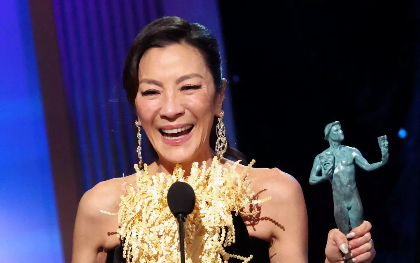 Michelle Yeoh won the gong for Female Actor in a Leading Role at the SAG Awards.