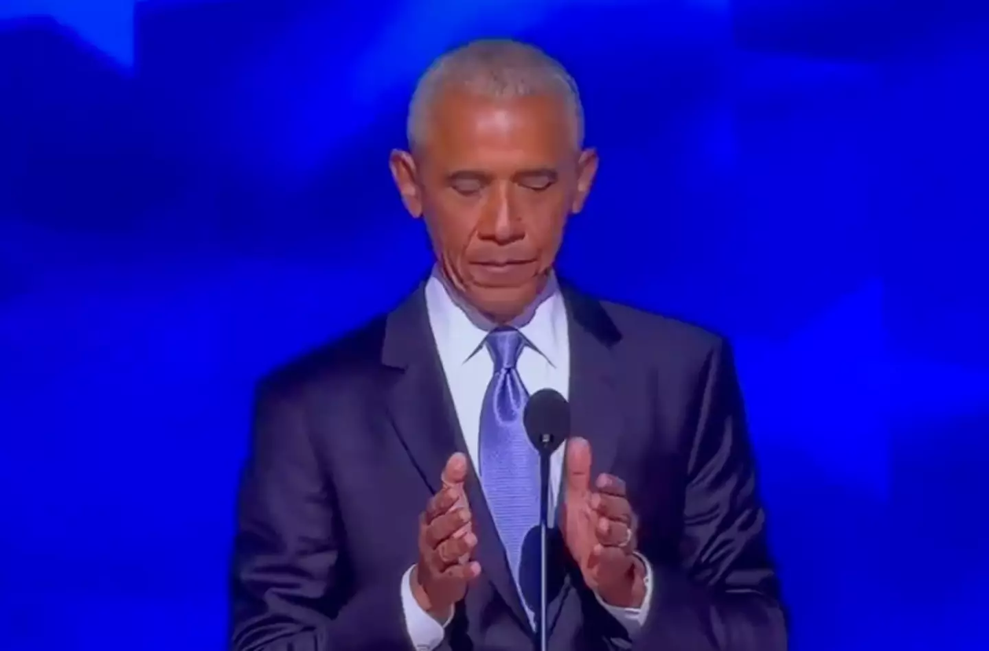 The crowd went wild over Obama's gesture. (ABC News)