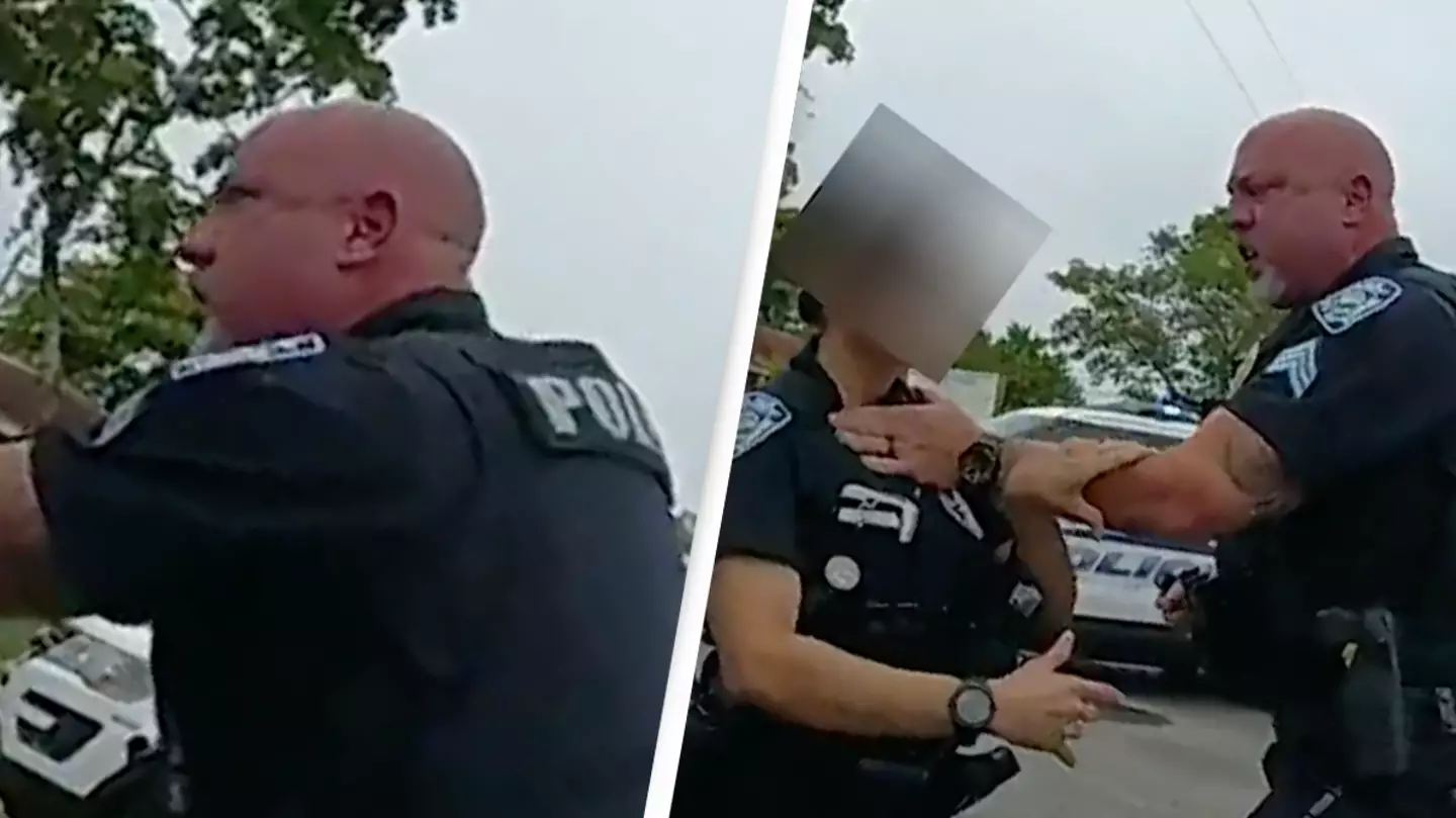 Police Officer Filmed Grabbing Colleague By Her Throat Charged With Battery And Assault