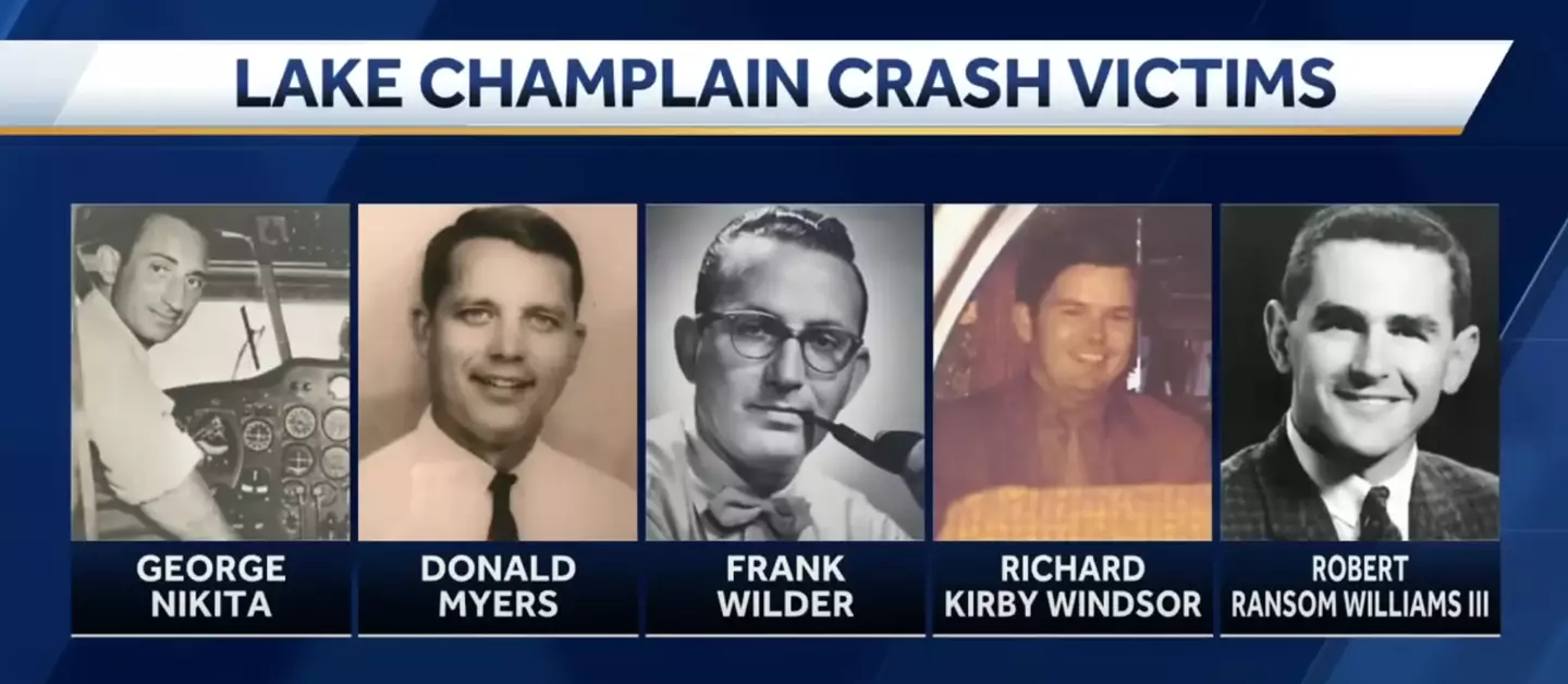 There were 5 men on board the plane when it went down. (NBC5)