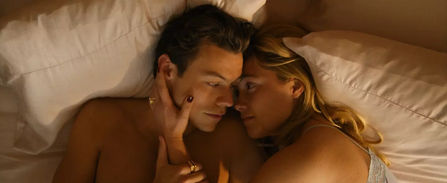 Harry Styles and Florence Pugh in Don't Worry Darling (Warner Bros)