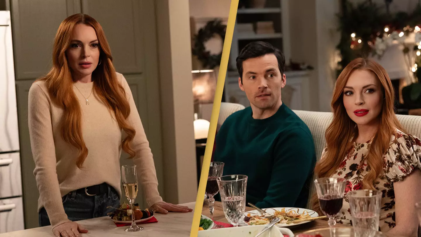 Netflix viewers 'losing their minds' at 'crazy sequence' in new Lindsay Lohan Christmas movie