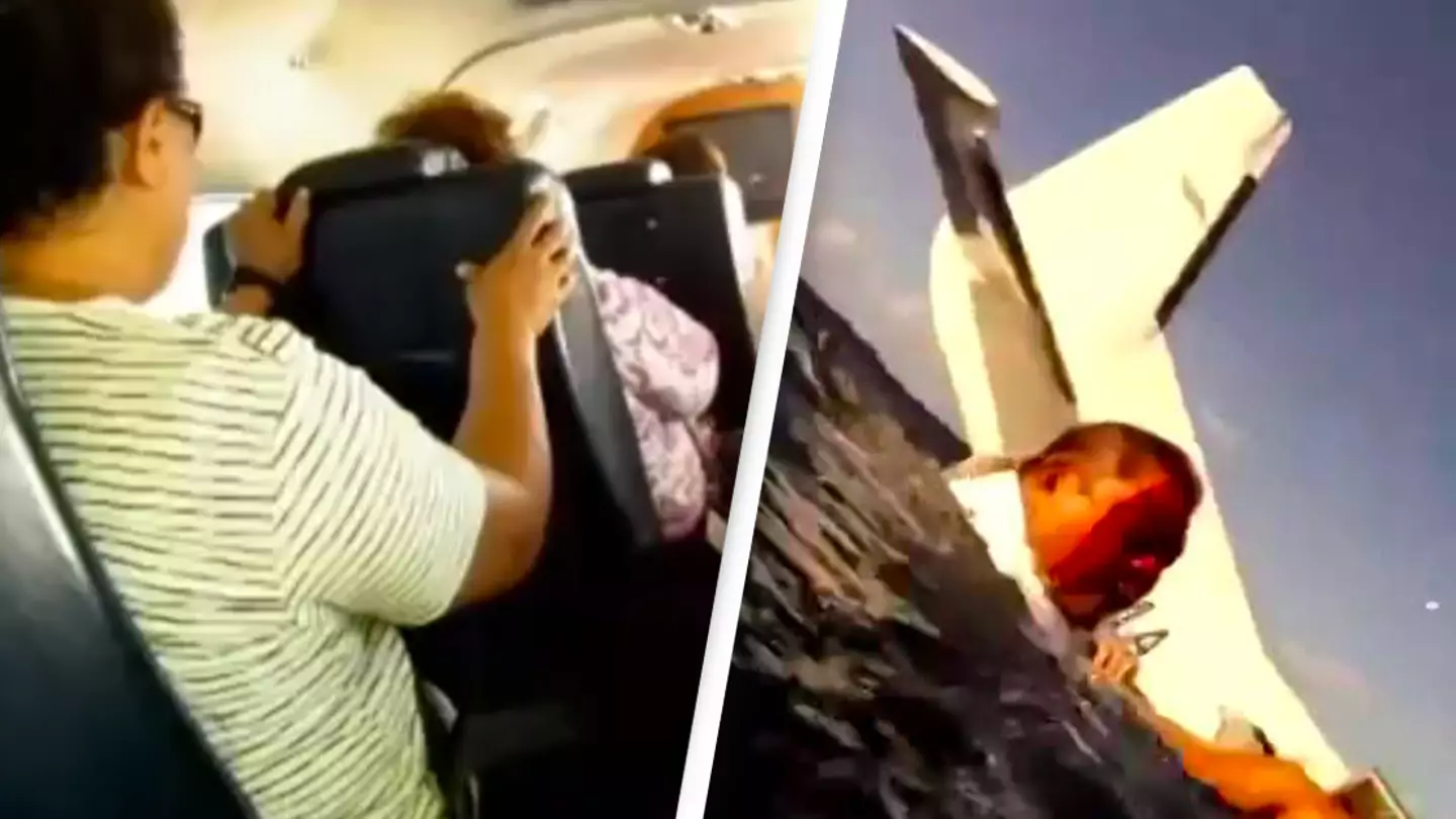 Passenger films their plane crash into the ocean and what they did to survive in shocking footage