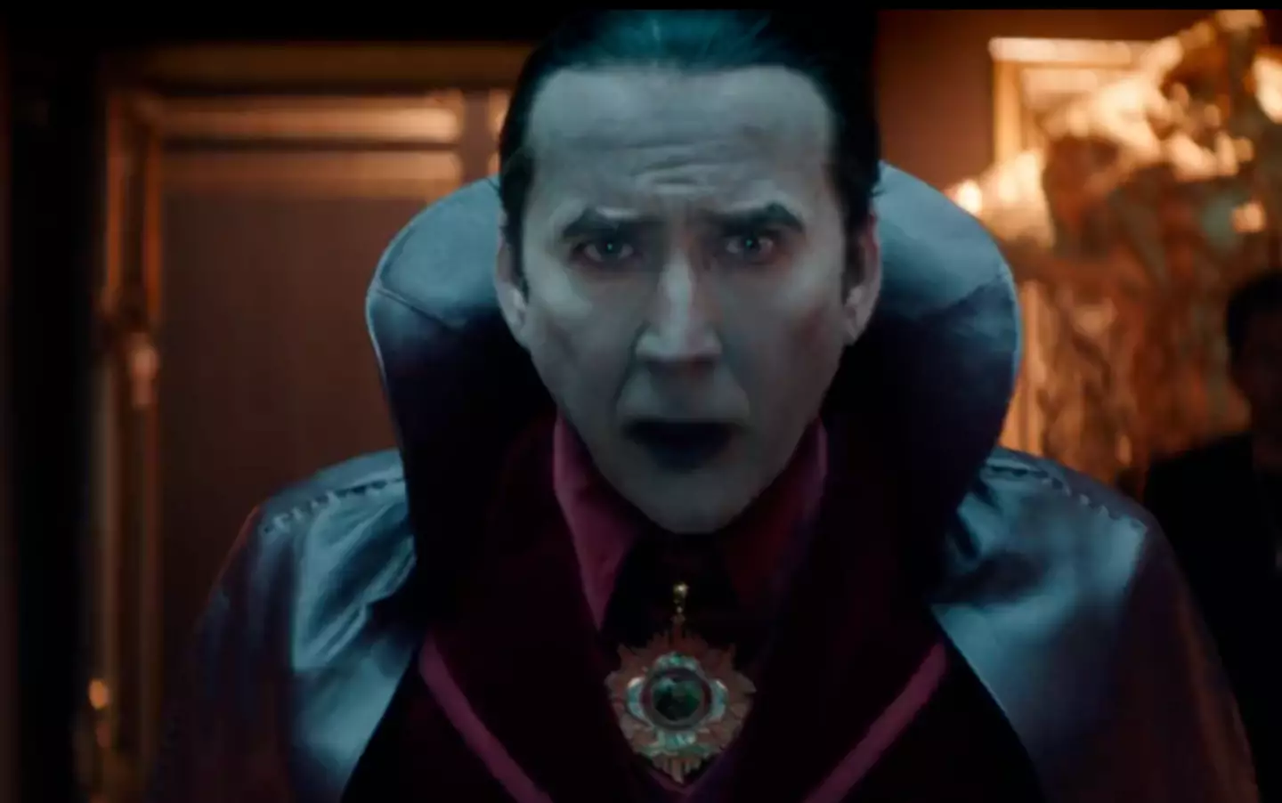 With a cape and teeth like that and now played by Nicolas Cage, Renfield's Dracula was always going to be melodramatic.