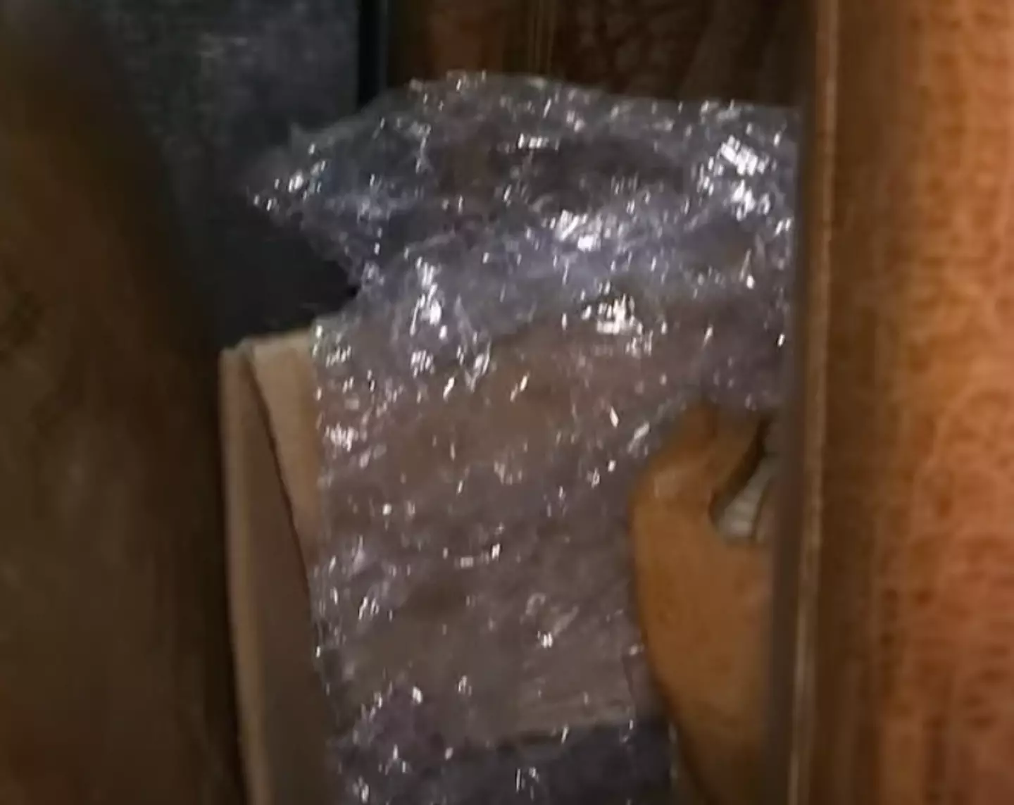 Barry Weiss caught sight of the object poking out the side of a wooden box.