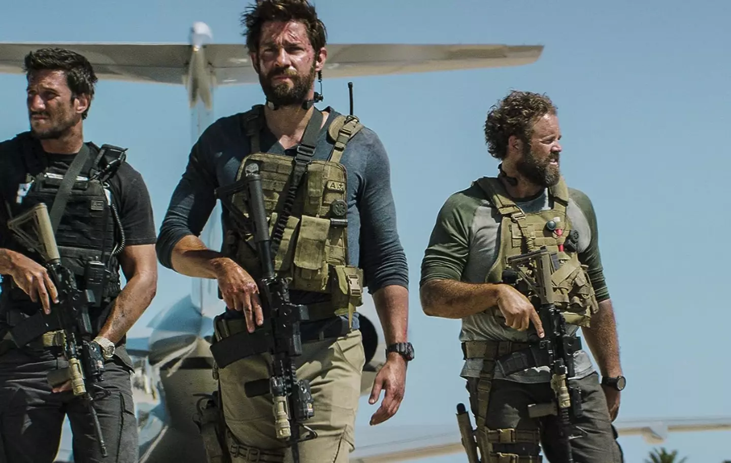 The Michael Bay directed 2016 action drama sees John Krasinski lead a security team in Libya.