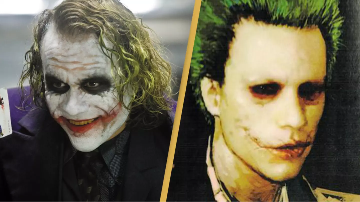 Early design of Heath Ledger's Joker is seriously freaking people out