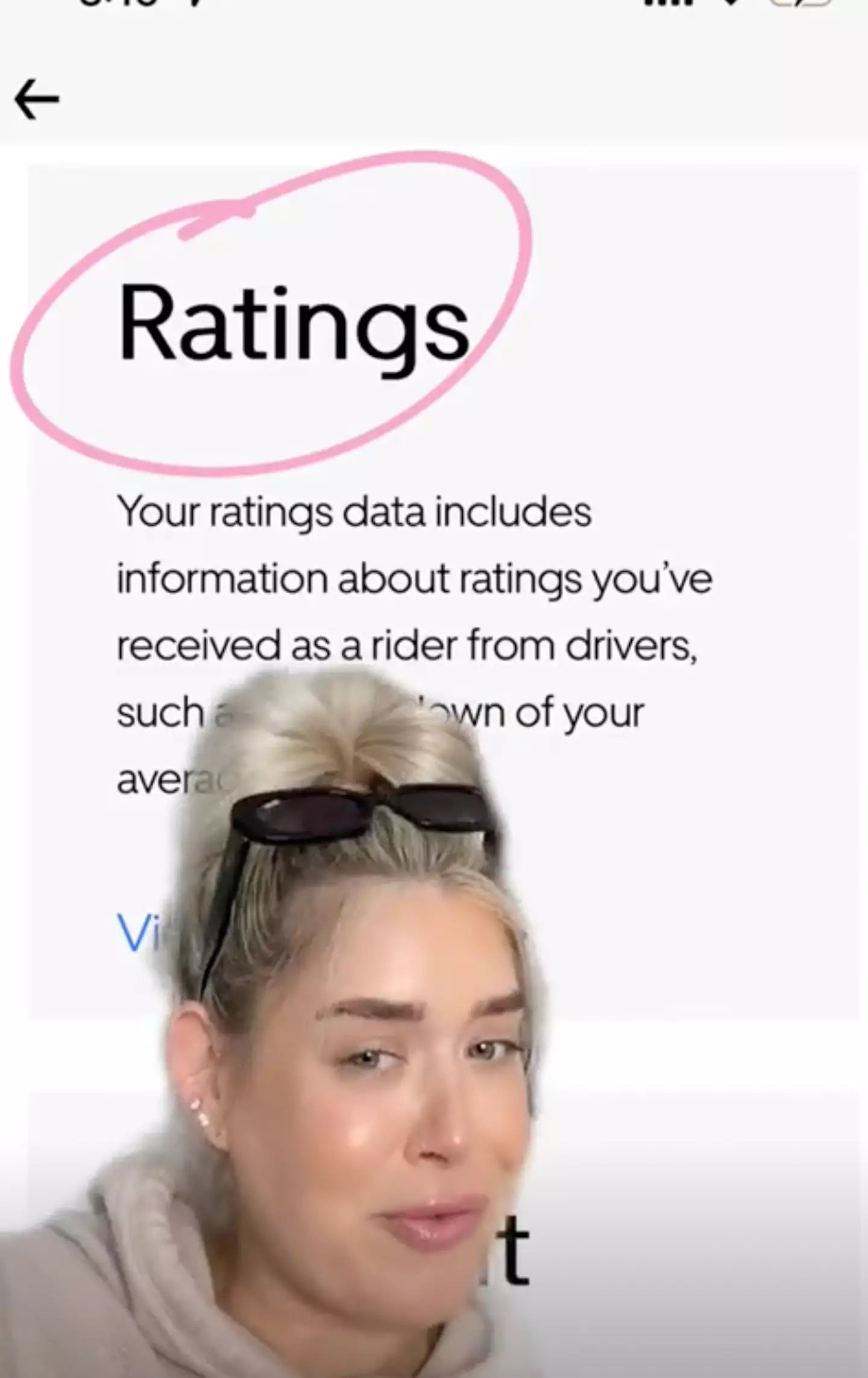 Emma has revealed how to see what Uber drivers have been rating you.