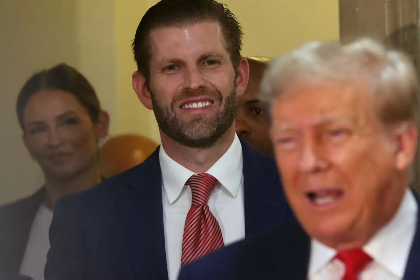 Eric pictured with dad, President Donald Trump (Spencer Platt/Getty Images)