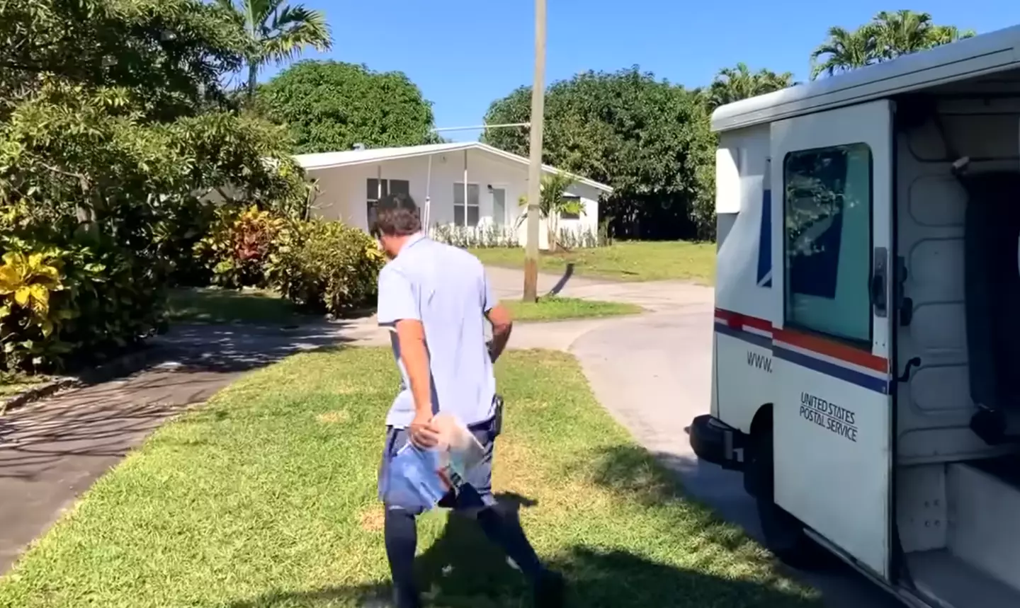 A letter carrier spotted the note and the caregiver was later hospitalized (LOCAL 12/YouTube)