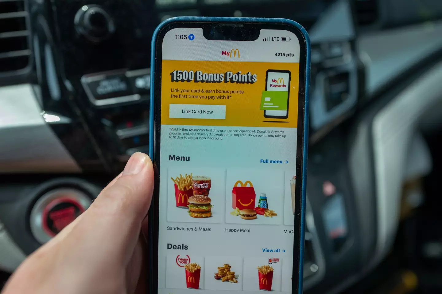 The offer is available on the McDonald's App.