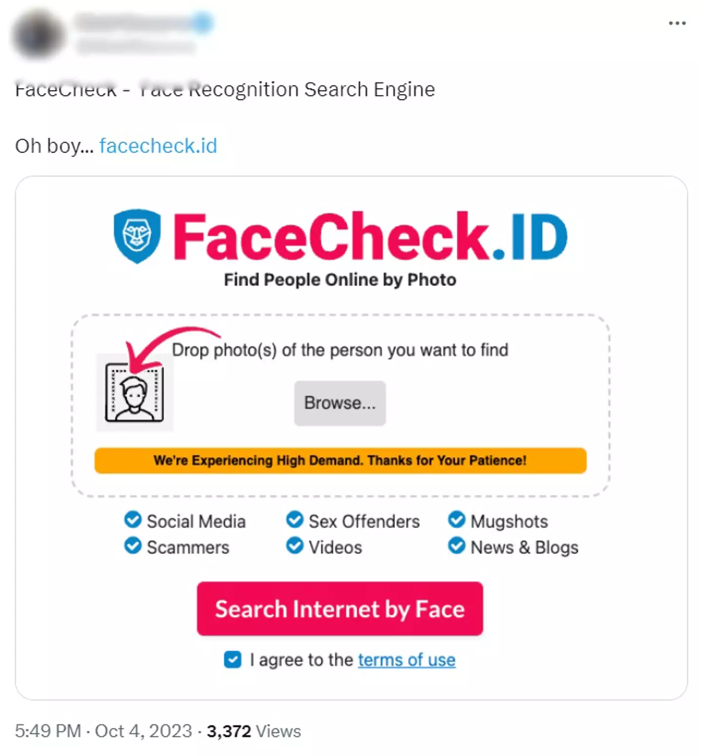 Some people have expressed worry about these facial recognition sites.