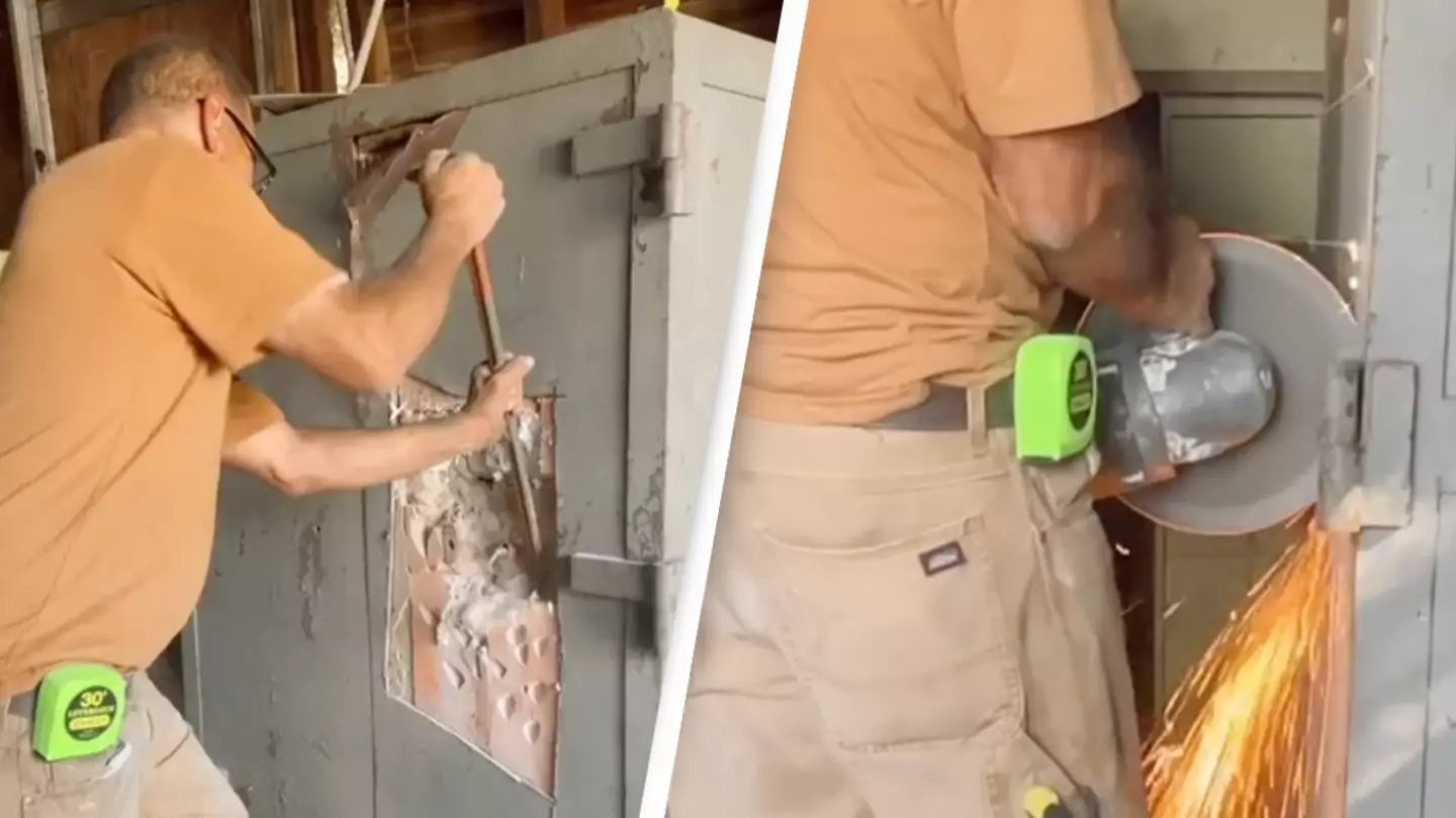 Woman has to call cops after opening safe in house bought for auction