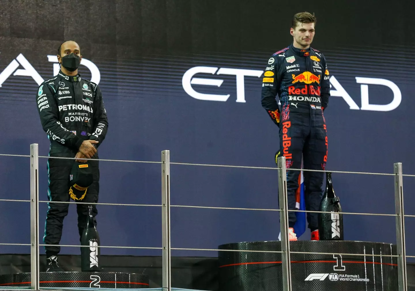 Lewis Hamilton and Max Verstappen (Alamy)