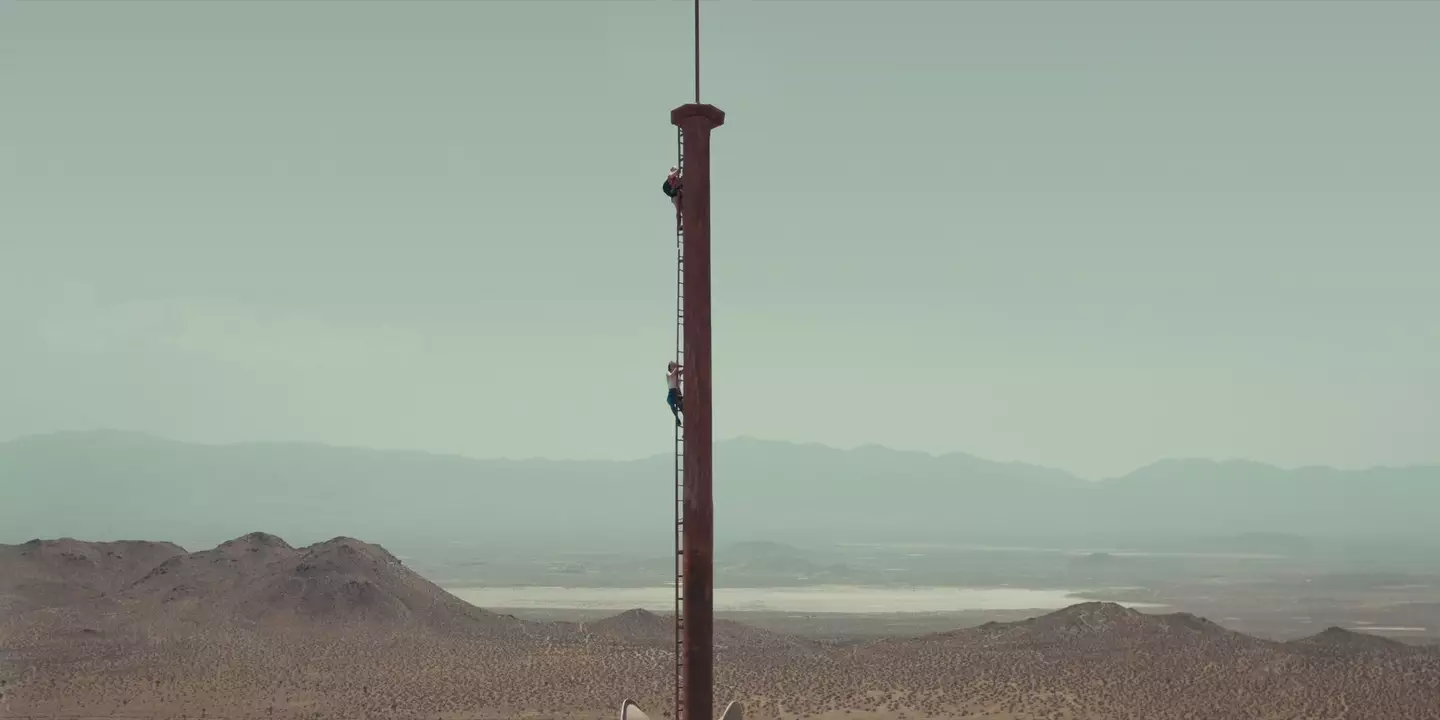 The survival thriller follows two friends who climb to the top of an abandoned TV tower (Lionsgate)