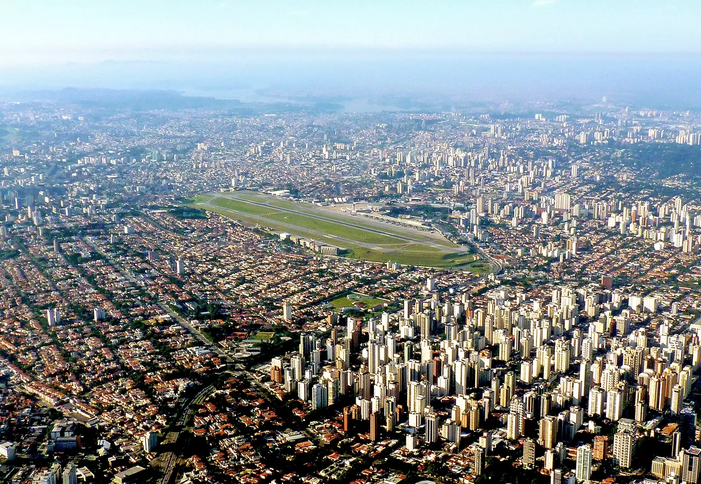 This Brazilian airport in the heart of the city.