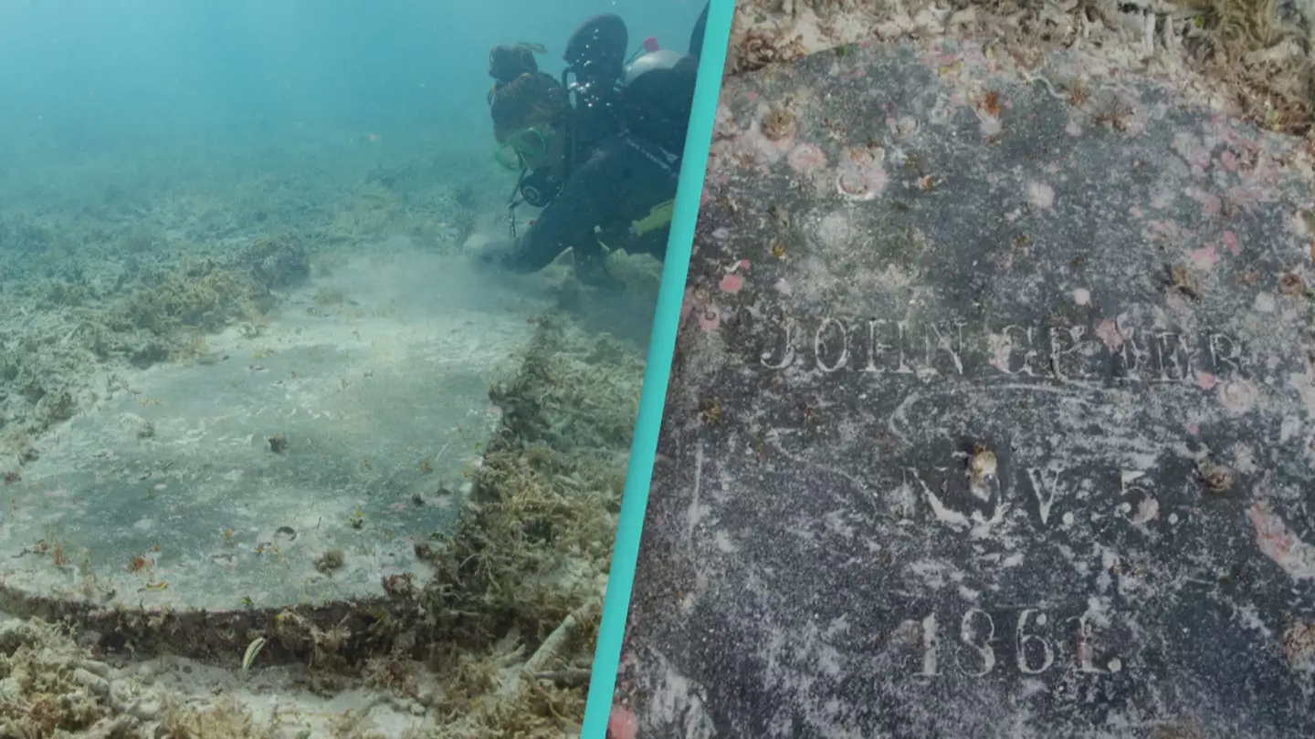 Divers discover remains of 19th century cemetery and hospital underwater