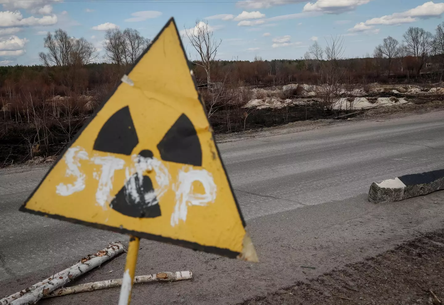 Russian troops have spread radioactive material in the plant.