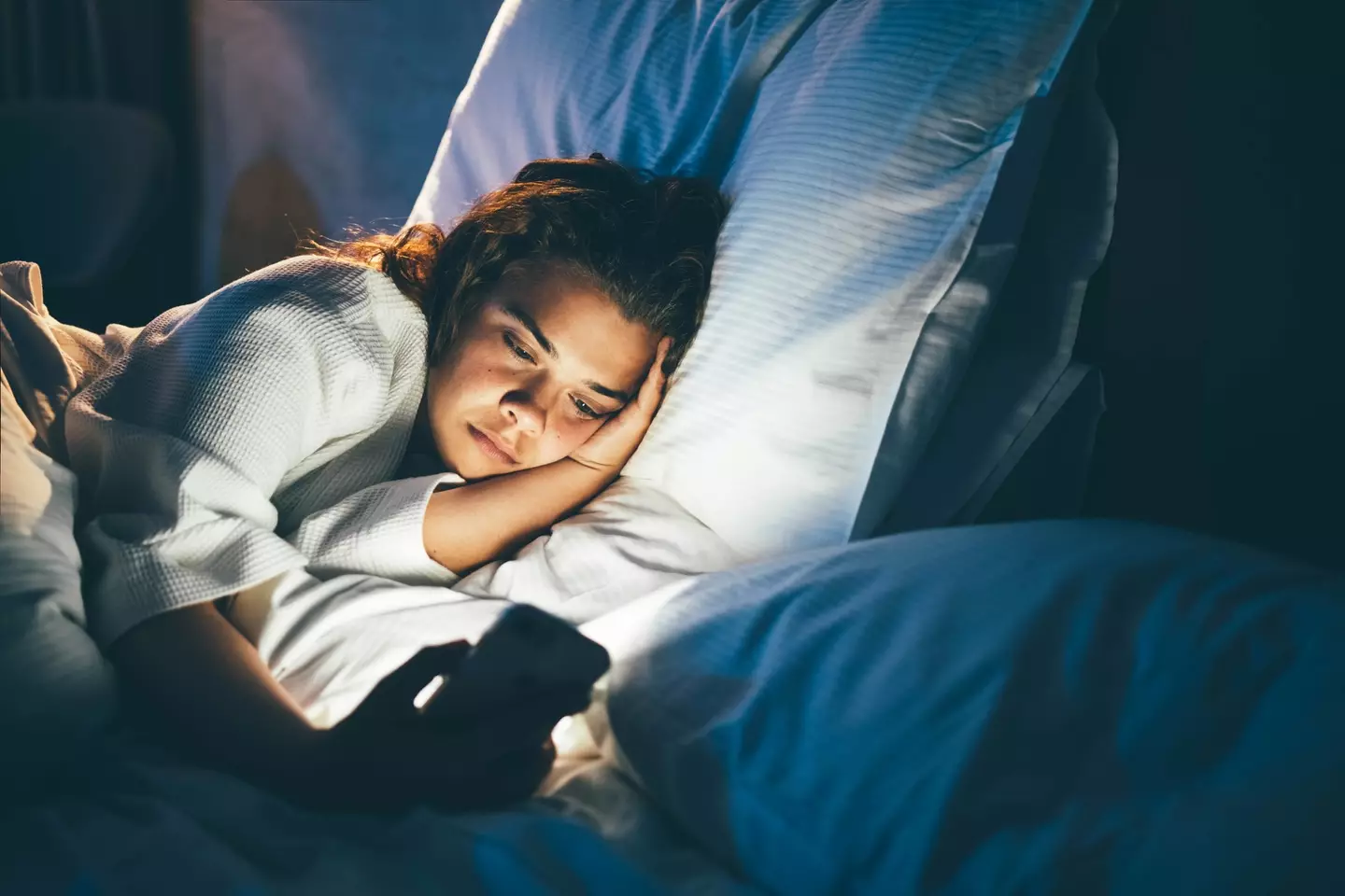 As many as 69 percent of participants admitted to staying up later than intended to due to checking their phones for notifications (Getty stock)