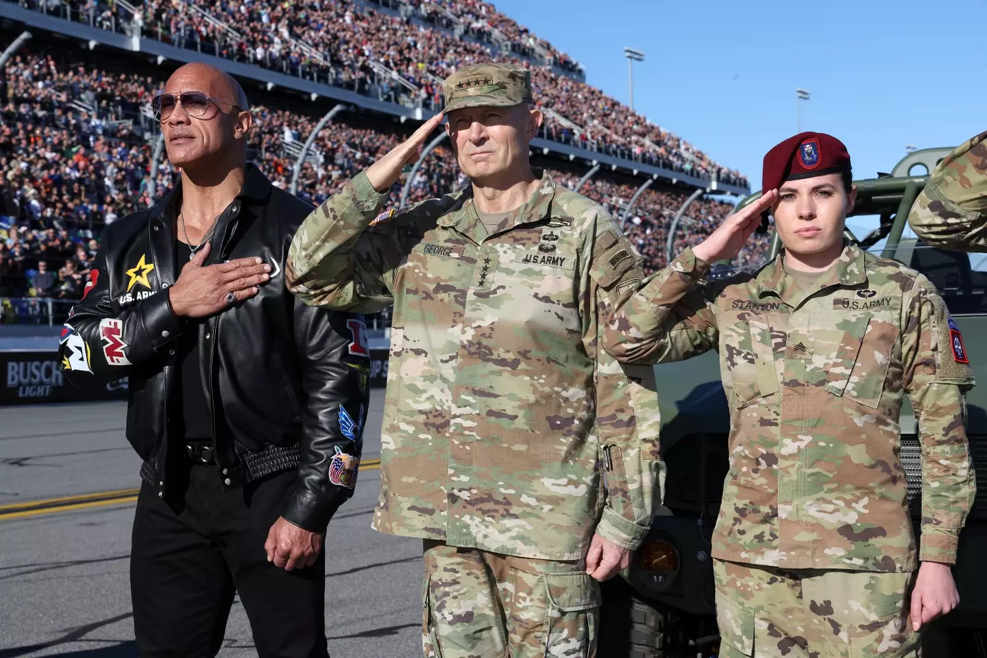The Army and the Rock wasn't the slam dunk in advertising marketing execs were hoping for.(Matthew Stockman/Getty Images)