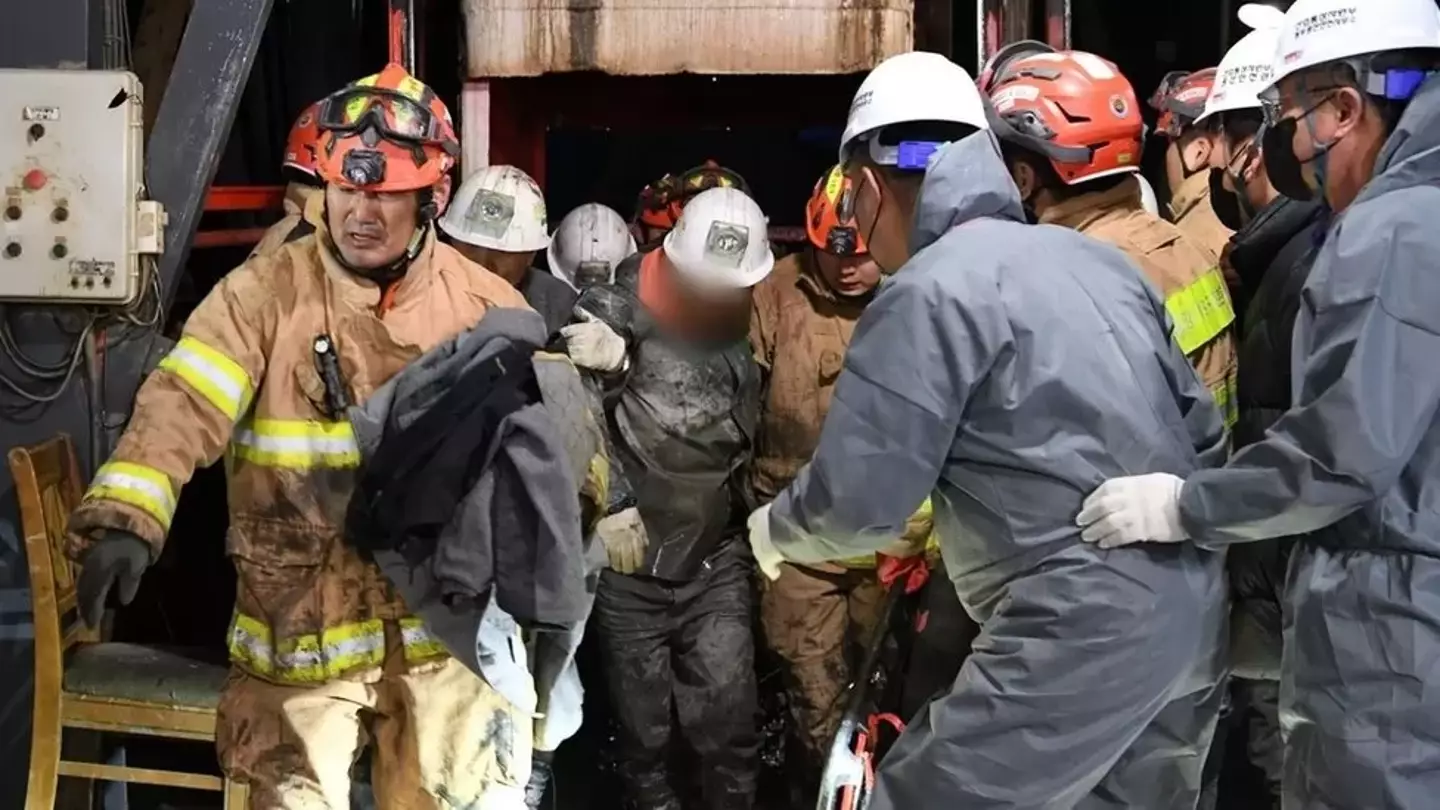 The miners were stranded underground for nine days.