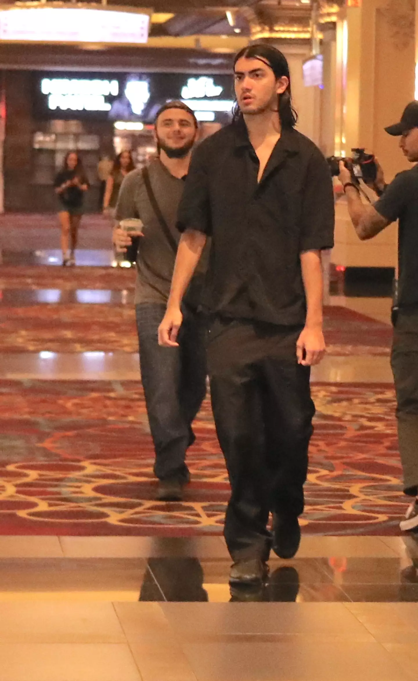 Michael Jackson's sons, Blanket and Prince, were spotted in Las Vegas yesterday.