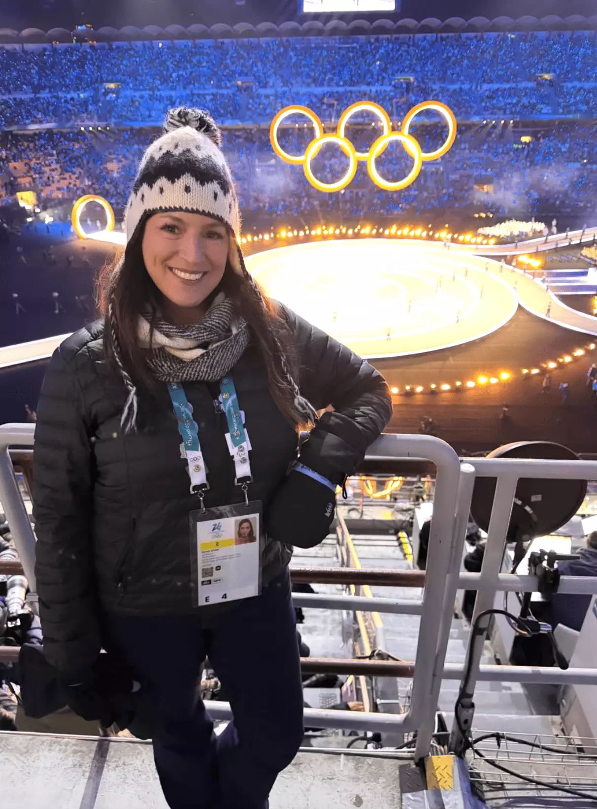 Sarah Spain at the Winter Olympics (Instagram/@spain2323)