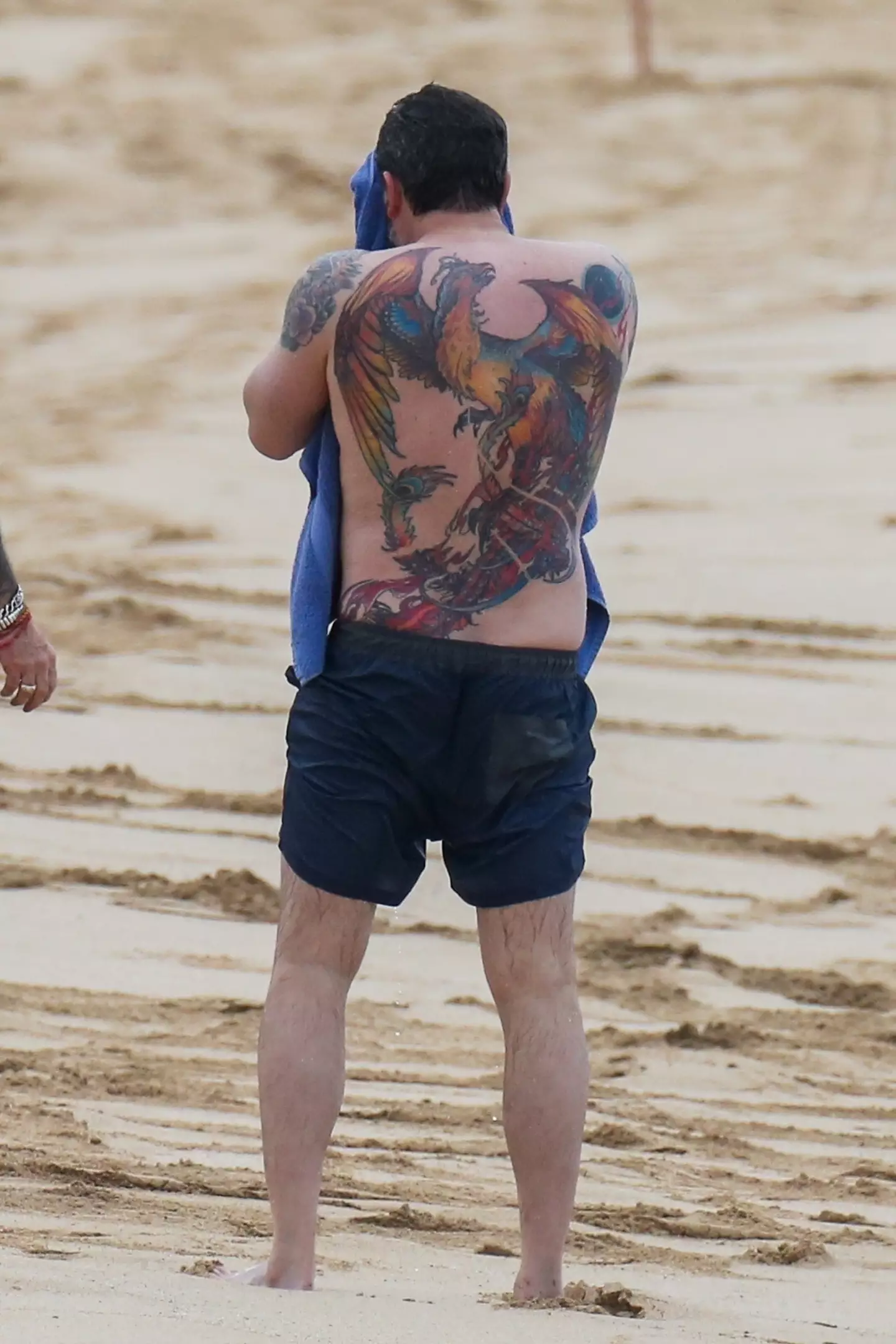 Ben Affleck's back tattoo.