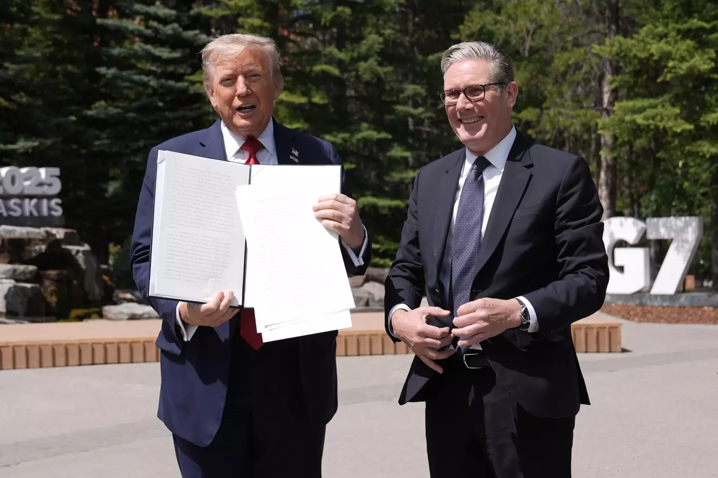 Donald Trump and Sir Keir Starmer at the G7 earlier this week (Stefan Rousseau-Pool/Getty Images)