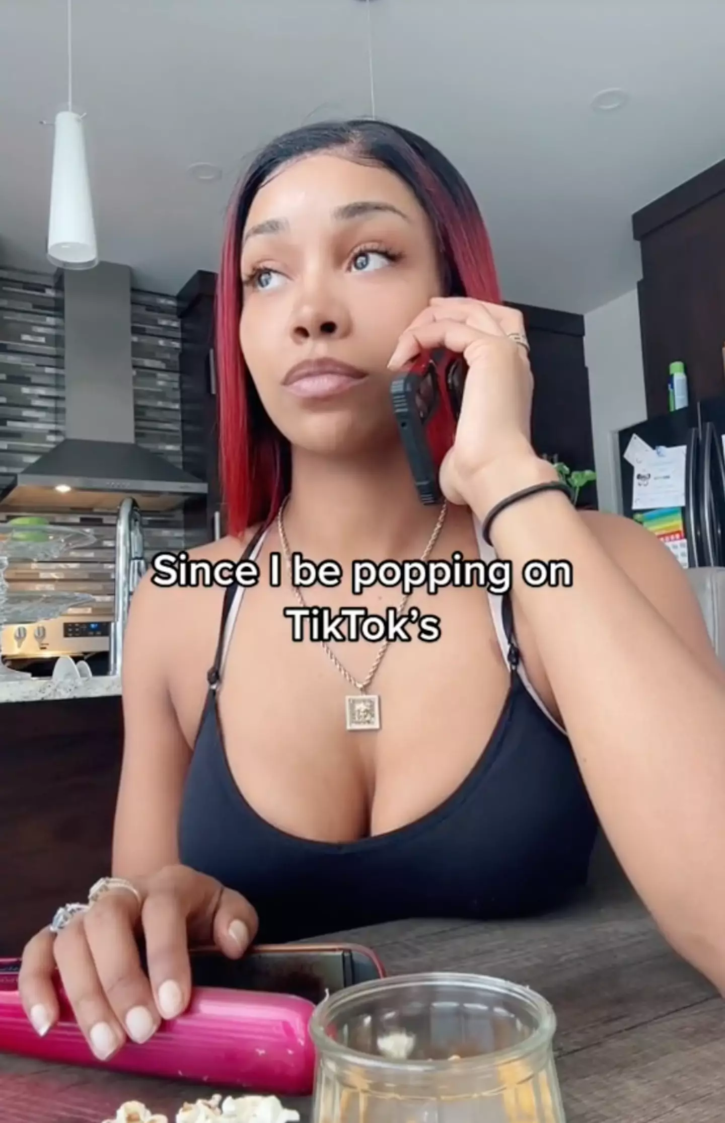 PinkyDoll has gone viral after playing the glitchy background characters.